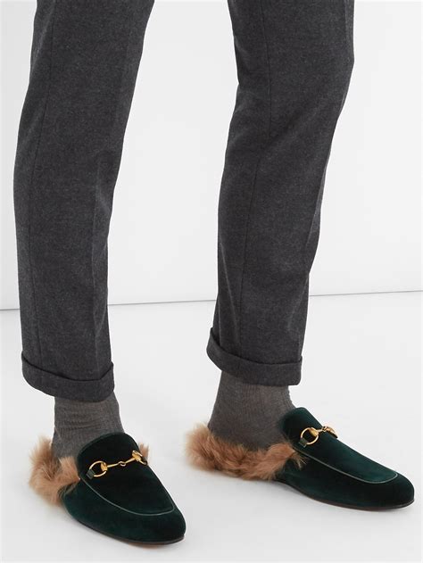 gucci inspired loafers with fur|gucci fur loafers plaid.